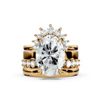 Stackable Diamond Ring with Adjustable Open Band