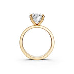 Stackable Diamond Ring with Adjustable Open Band