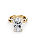 Stackable Diamond Ring with Adjustable Open Band