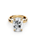 Stackable Diamond Ring with Adjustable Open Band