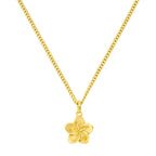 Gold Plated Women's Hypoallergenic Hibiscus Necklace
