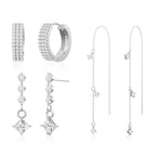 3 Layered Chain Earrings For Women