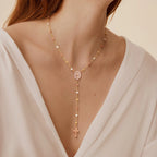 Gold Virgin Mary Cross Necklace