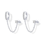 14K Gold Plated Chain Earrings for Women