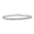 4K Gold Plated 3mm Cubic Zirconia Classic Tennis Bracelet